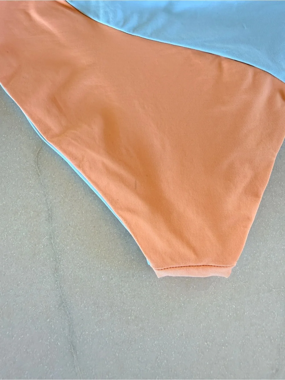L*Space Dani Colorblock String Bikini Bottom Tangy Sky Blue XL